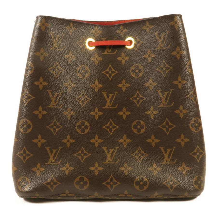 LOUIS VUITTON Monogram Neo Noe Bucket Bag金扣肩背袋Coquelicot-1