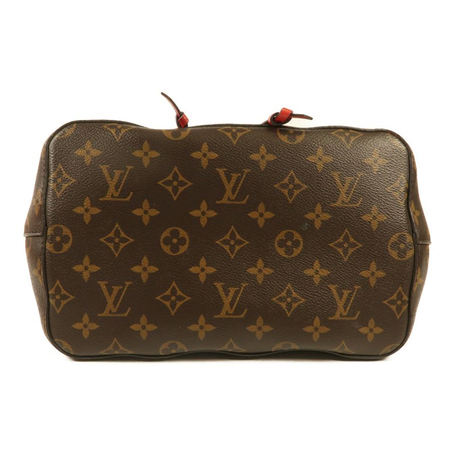 LOUIS VUITTON Monogram Neo Noe Bucket Bag金扣肩背袋Coquelicot-3