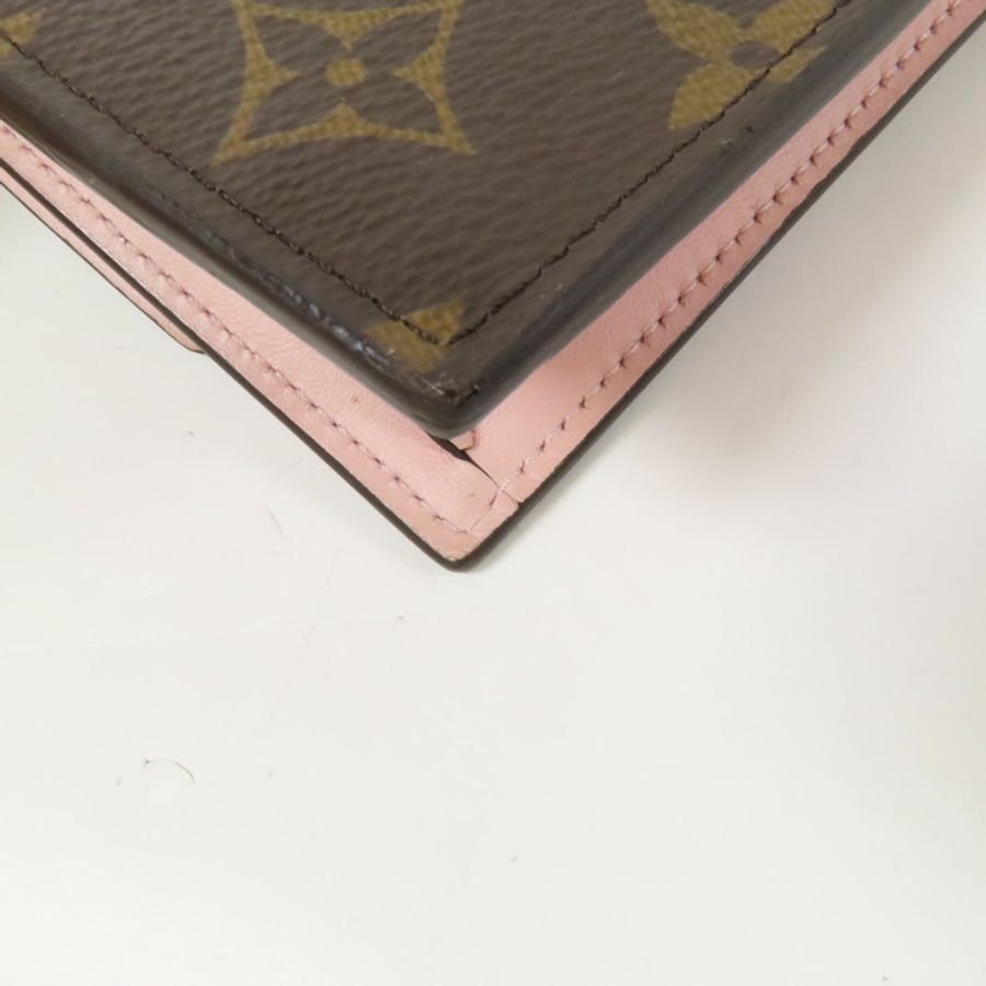 LOUIS VUITTON Monogram Flore Chain Wallet金扣鏈帶肩背袋-11