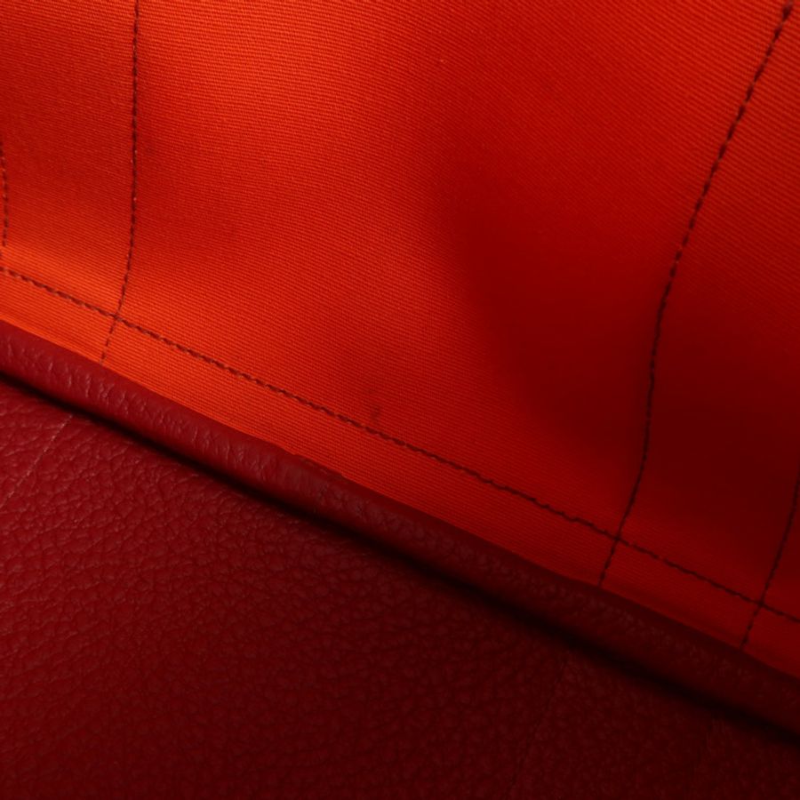 HERMES 帆布Garden Party PM銀扣手挽袋-17