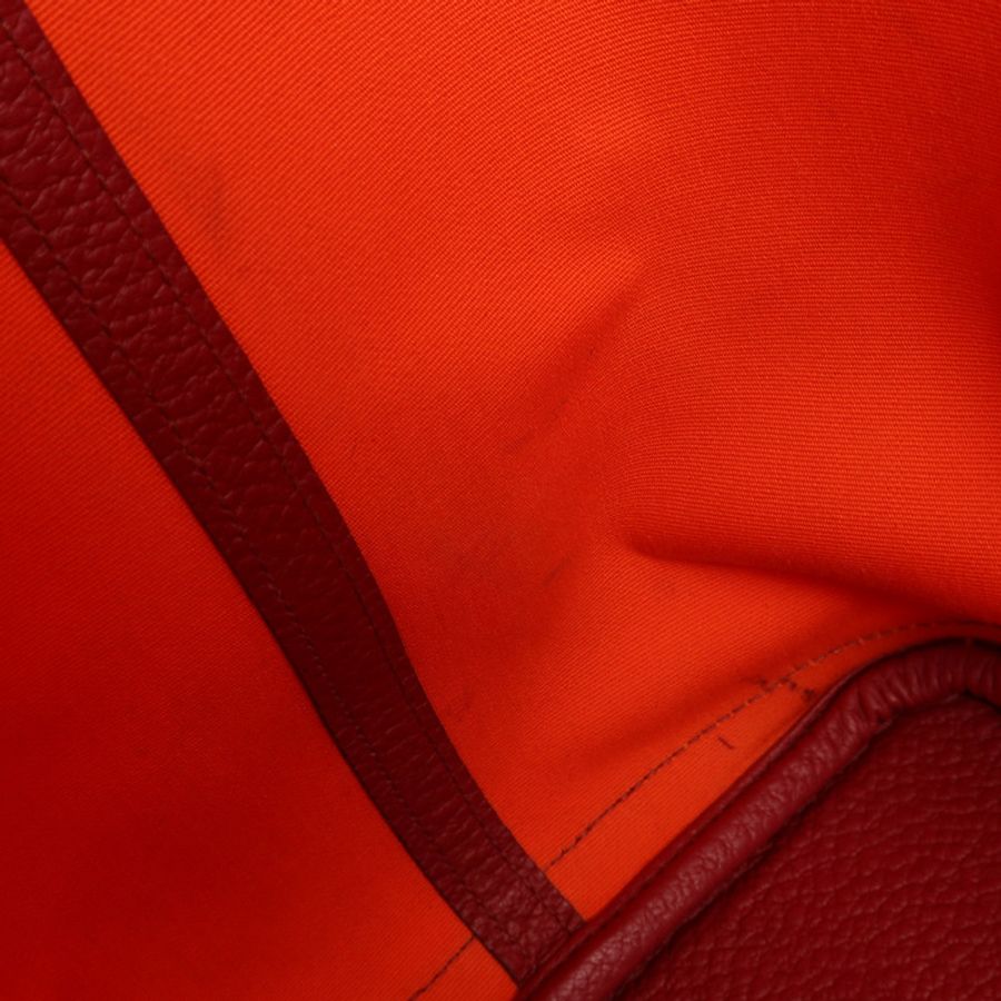 HERMES 帆布Garden Party PM銀扣手挽袋-18