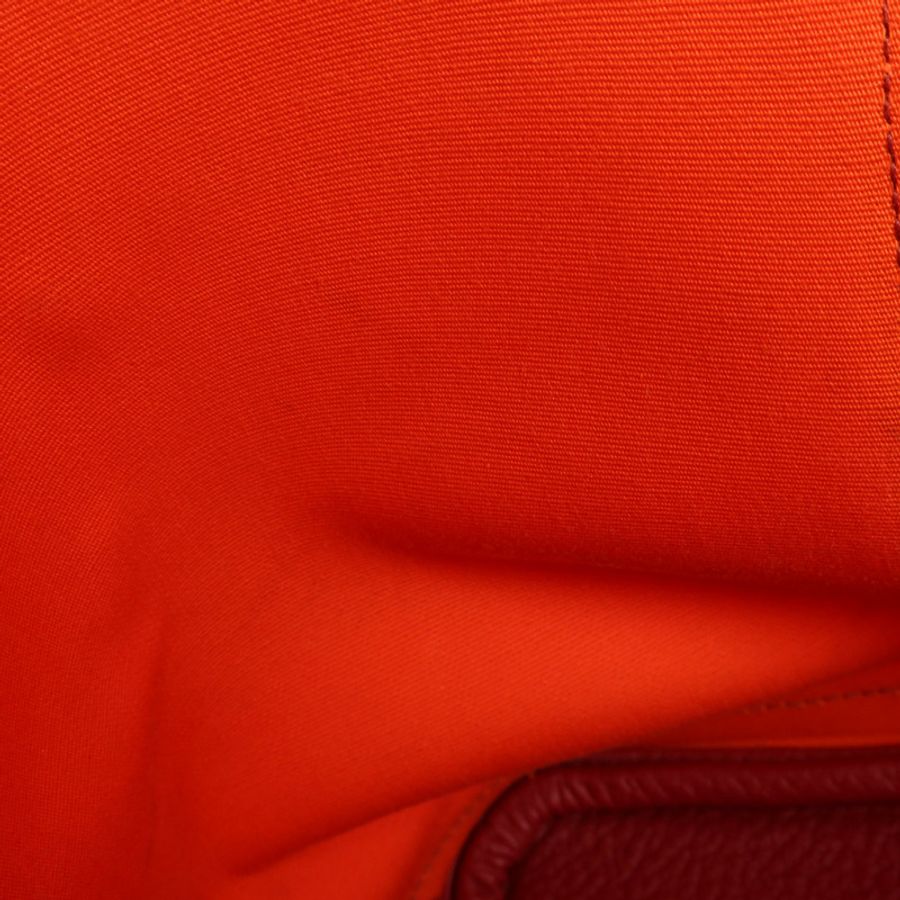 HERMES 帆布Garden Party PM銀扣手挽袋-19