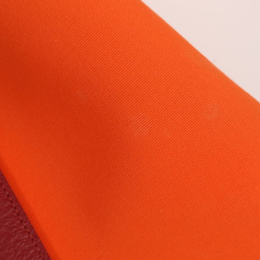 HERMES 帆布Garden Party PM銀扣手挽袋-22