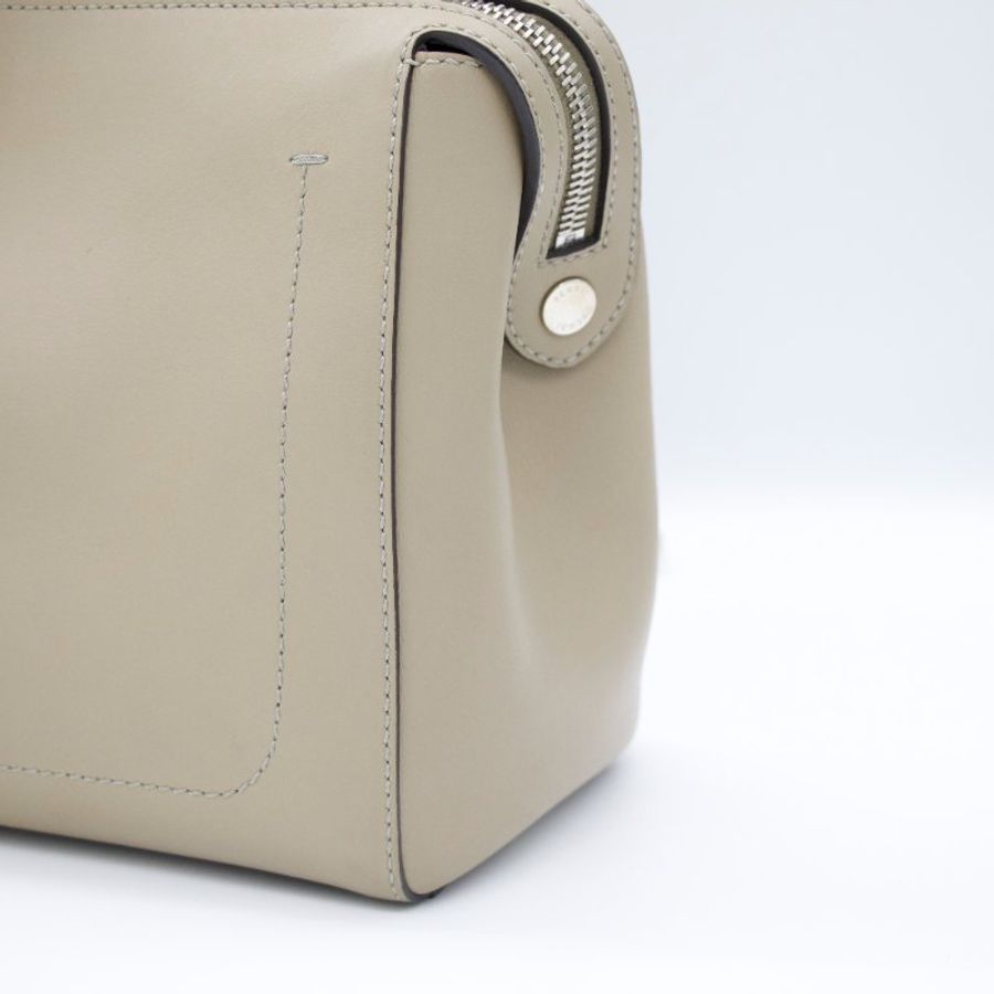 Fendi 芬迪 DOT COM 牛皮 米灰色 兩用 肩背包 手提包 8BN293-4