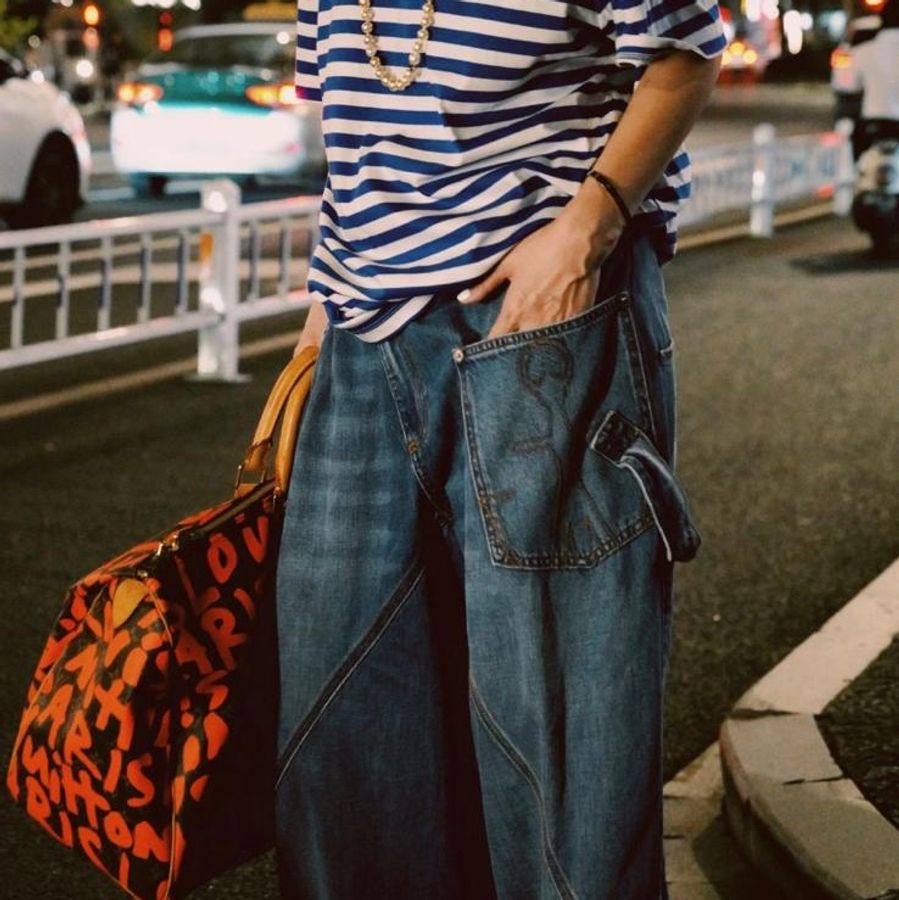 限量款✨ LV Graffiti KeepAll 50 橙色塗鴉 手提包-1