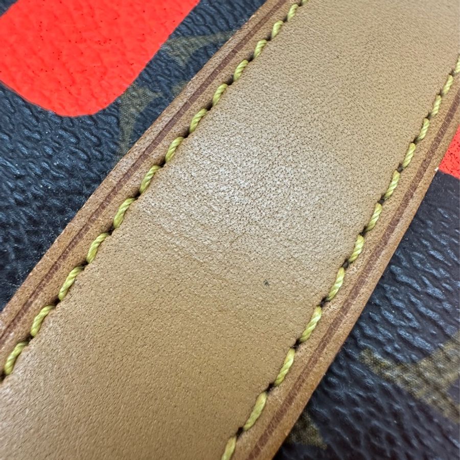 限量款✨ LV Graffiti KeepAll 50 橙色塗鴉 手提包-8