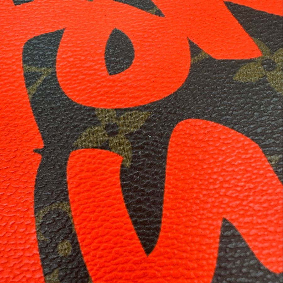 限量款✨ LV Graffiti KeepAll 50 橙色塗鴉 手提包-9