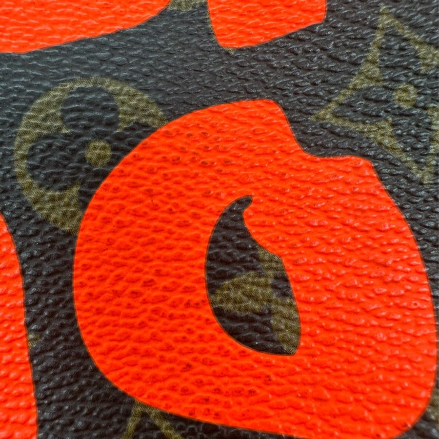 限量款✨ LV Graffiti KeepAll 50 橙色塗鴉 手提包-10