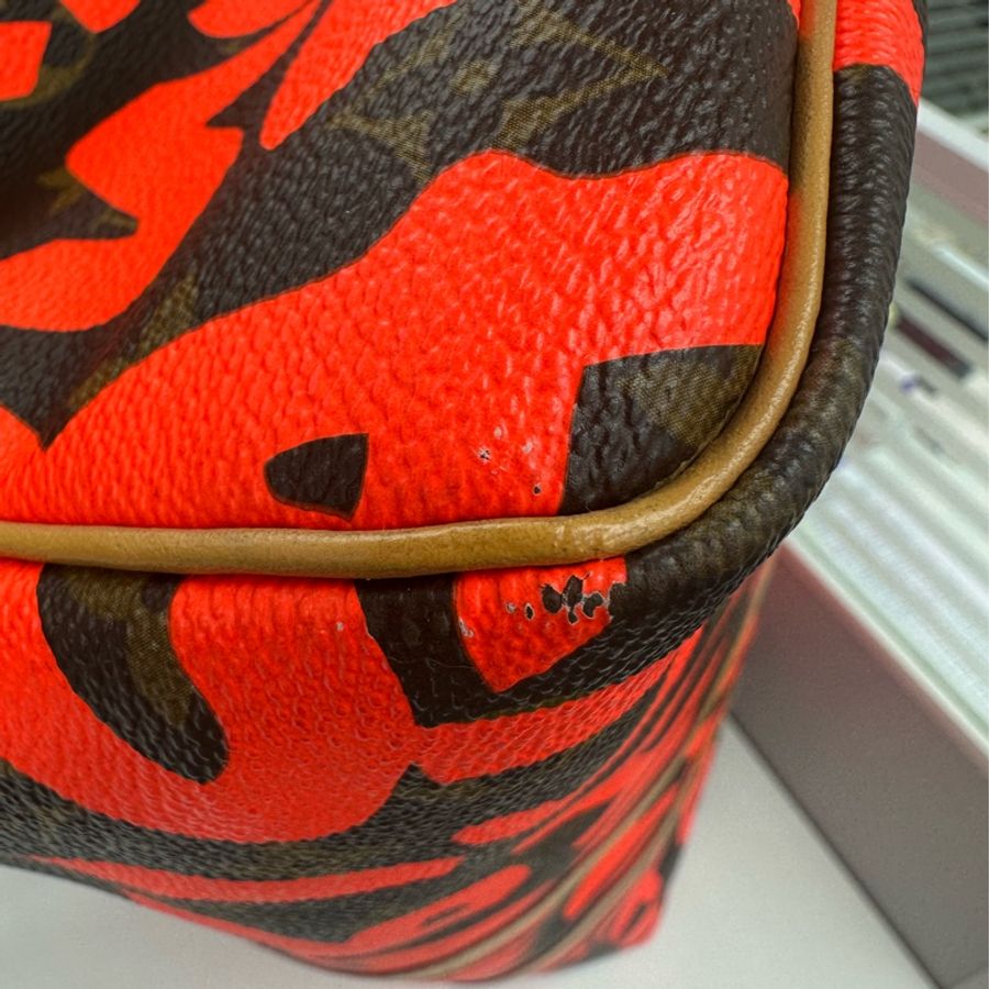 限量款✨ LV Graffiti KeepAll 50 橙色塗鴉 手提包-16