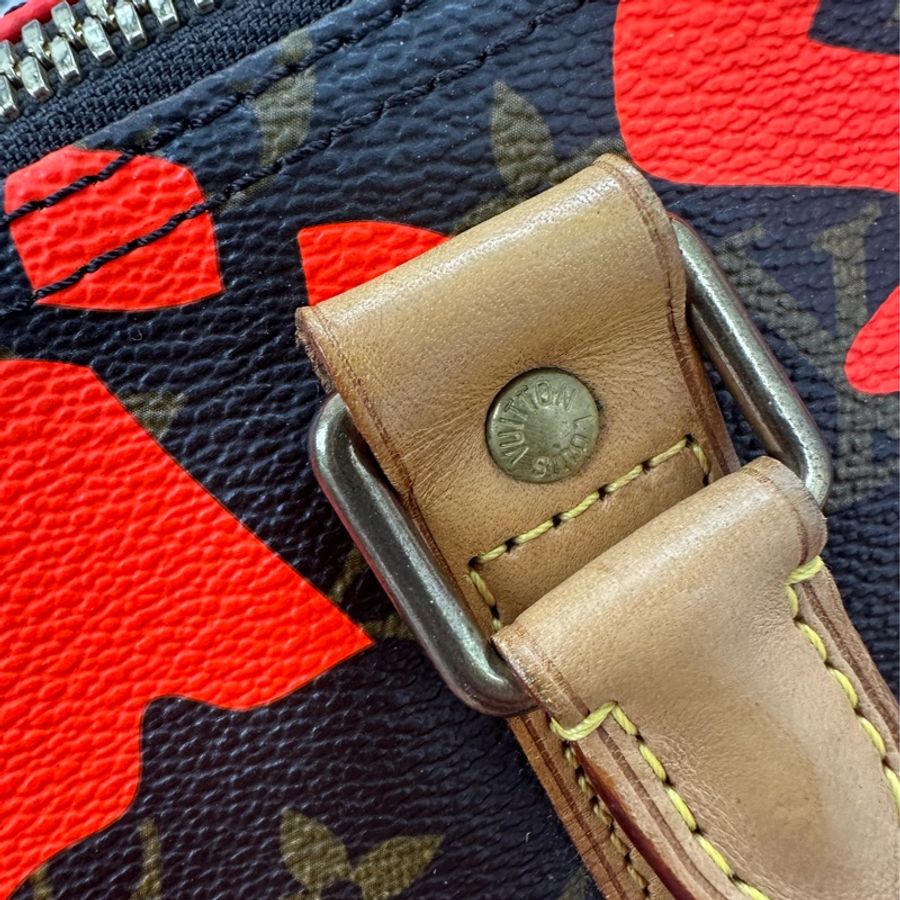 限量款✨ LV Graffiti KeepAll 50 橙色塗鴉 手提包-28