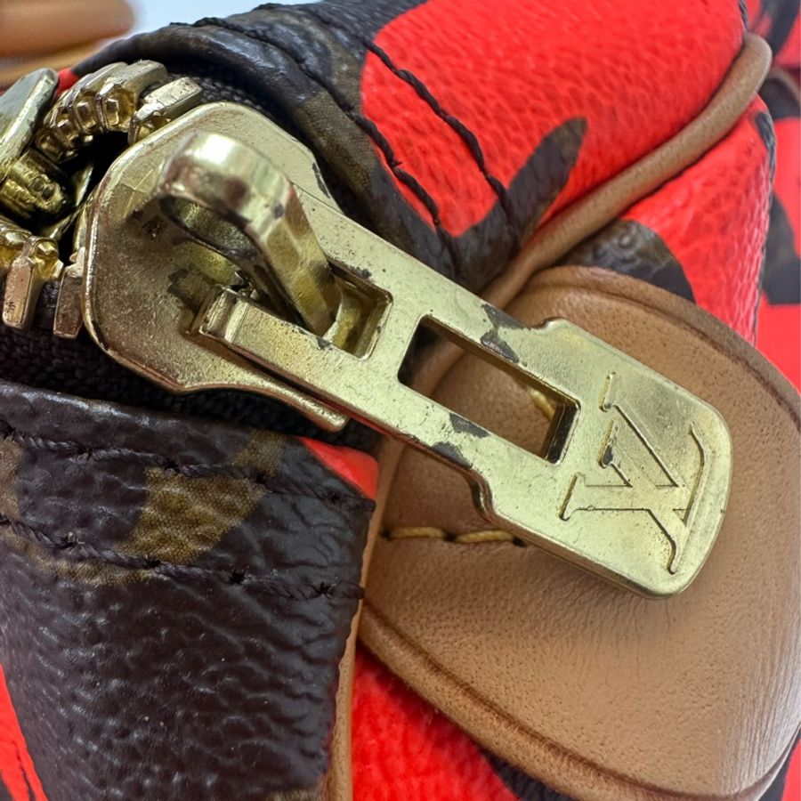 限量款✨ LV Graffiti KeepAll 50 橙色塗鴉 手提包-30