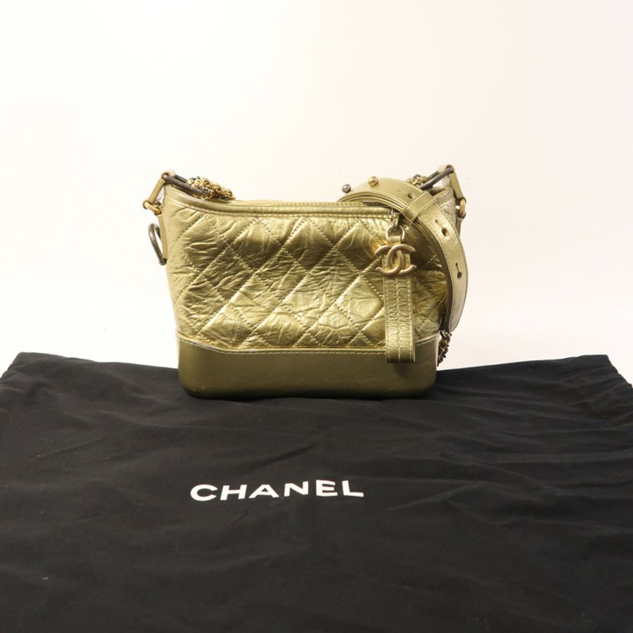 CHANEL 【激減優惠】牛皮皮革Gabrielle Small鏈帶肩背袋-8