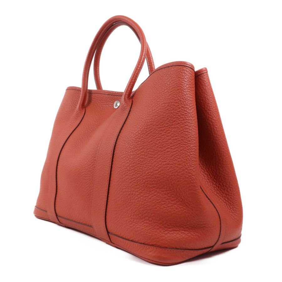 HERMES Negonda皮革Garden Party PM銀扣手挽袋-2
