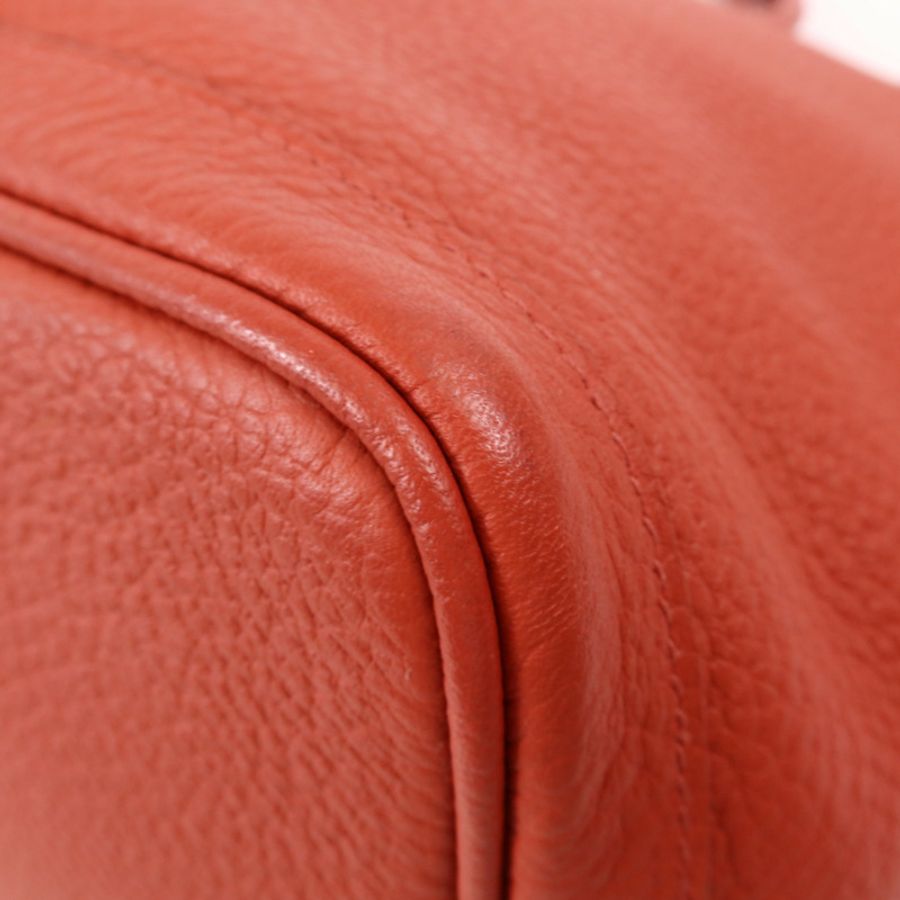 HERMES Negonda皮革Garden Party PM銀扣手挽袋-5