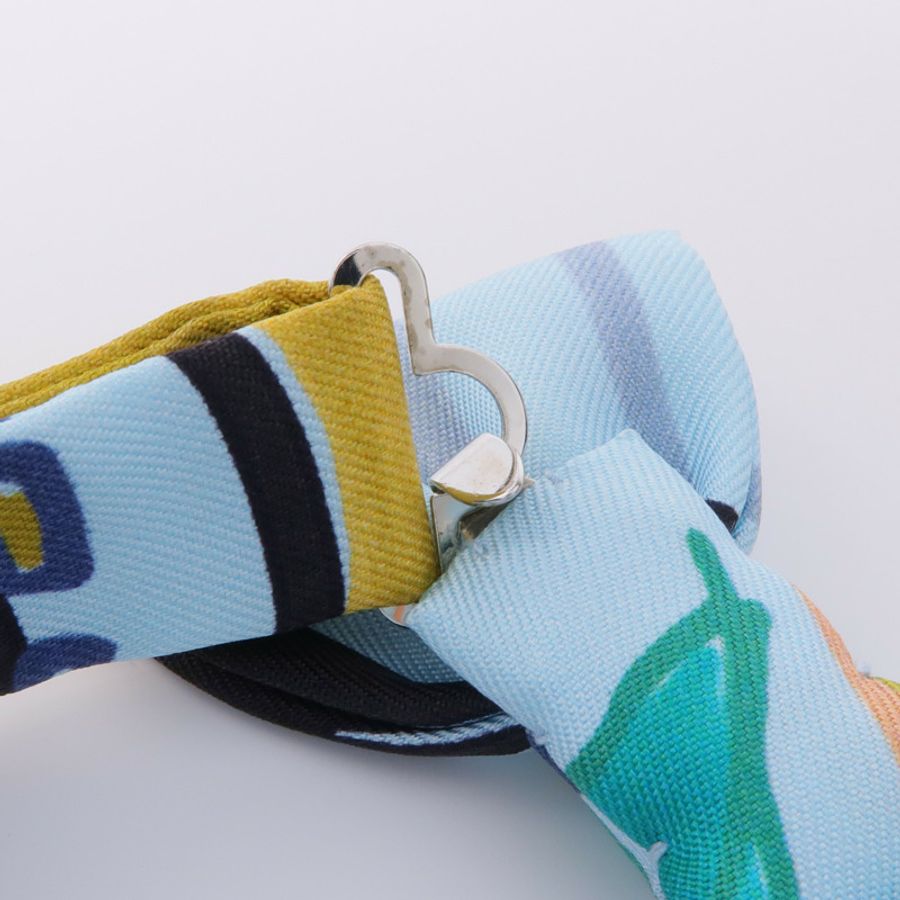 HERMES 絲質Bowtie領結-4