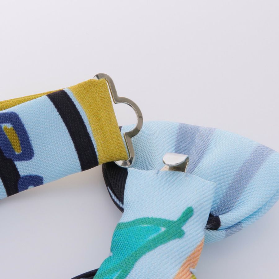 HERMES 絲質Bowtie領結-5