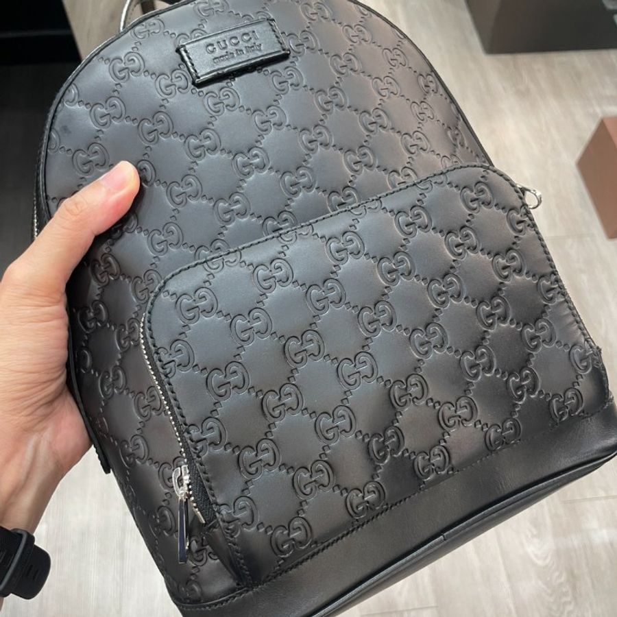 GUCCI 全皮壓紋 後背包/雙肩包 85成新-17