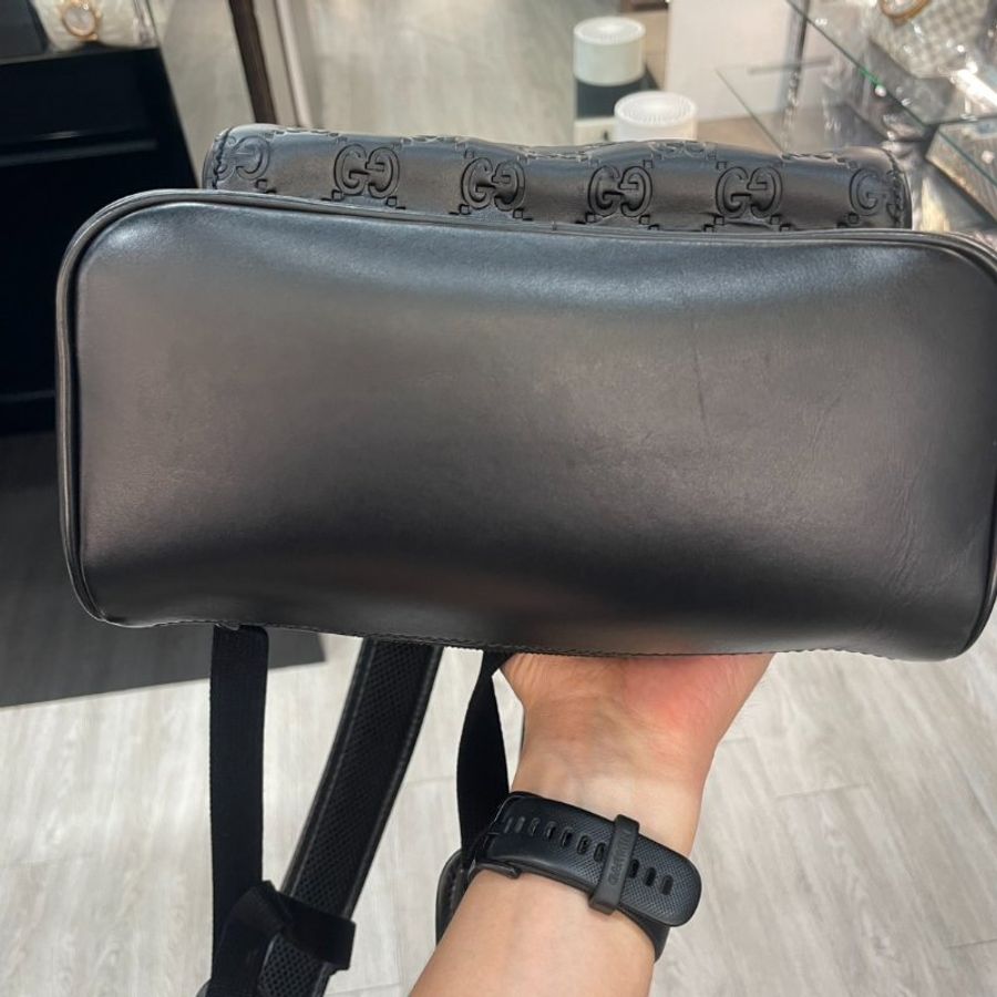 GUCCI 全皮壓紋 後背包/雙肩包 85成新-21