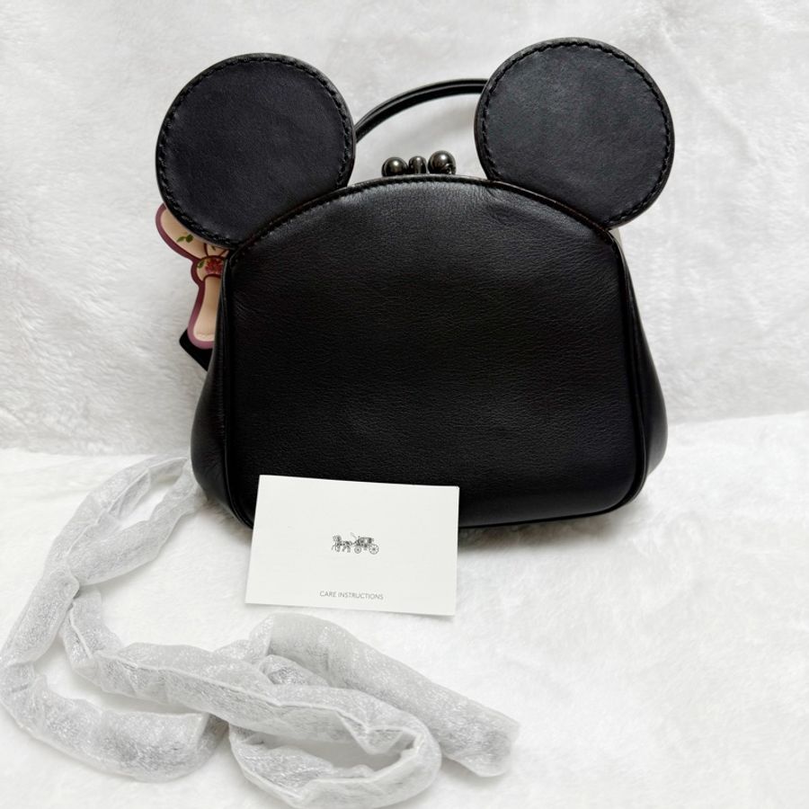 全網最低限量款帶回家❤️全新Coach X Disney聯名限量包 迪士尼米妮斜背手提兩用包-0