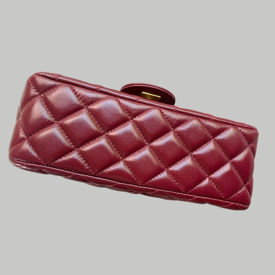 Chanel Lamskin Handel 20cm-3