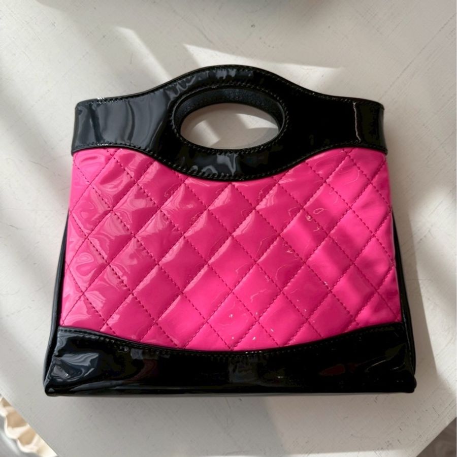 CHANEL 31mini 黑配桃紅 🖤🩷Black Pink🖤🩷-6