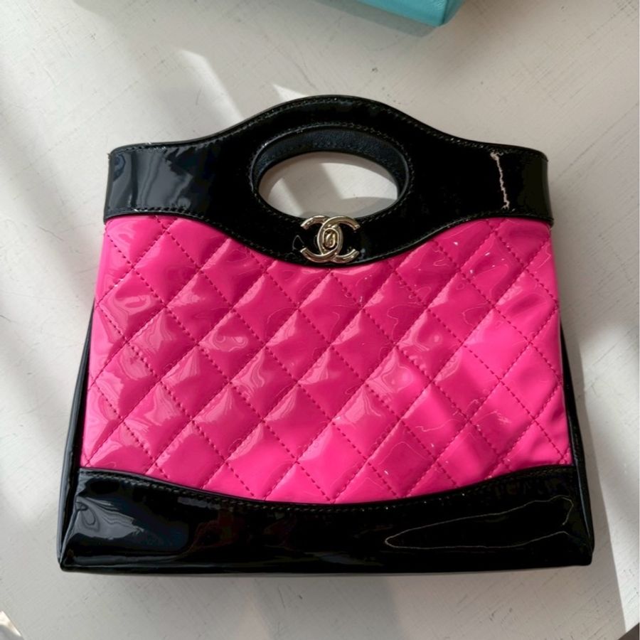 CHANEL 31mini 黑配桃紅 🖤🩷Black Pink🖤🩷-7
