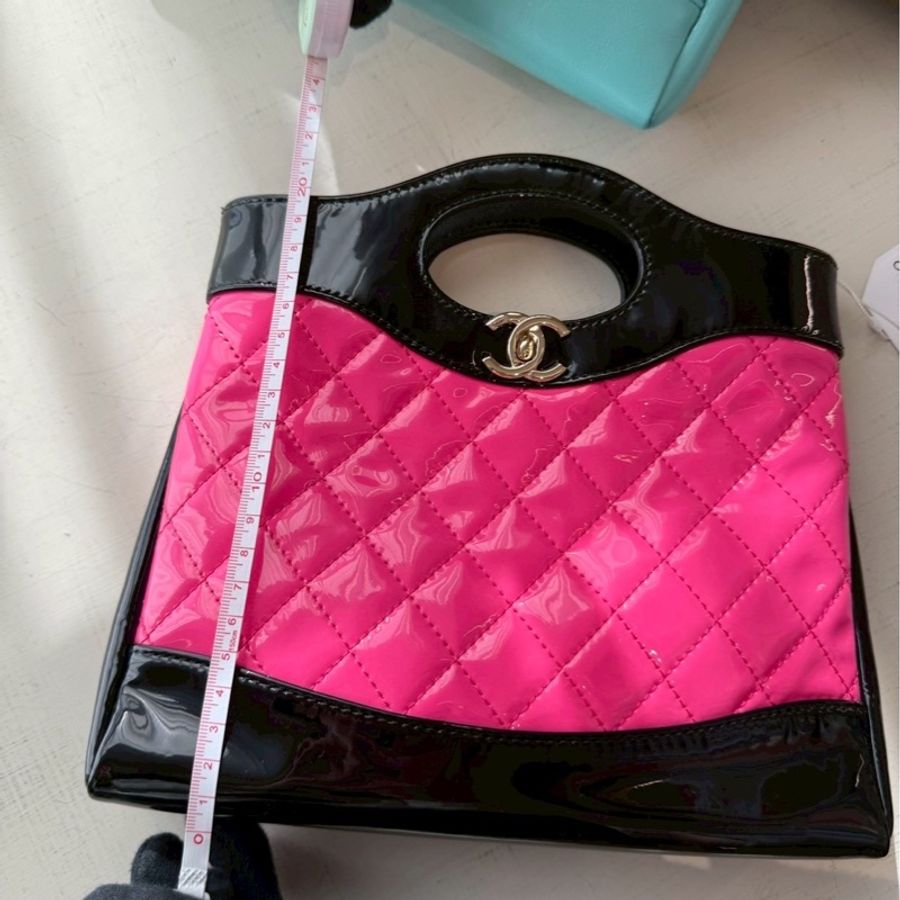 CHANEL 31mini 黑配桃紅 🖤🩷Black Pink🖤🩷-8