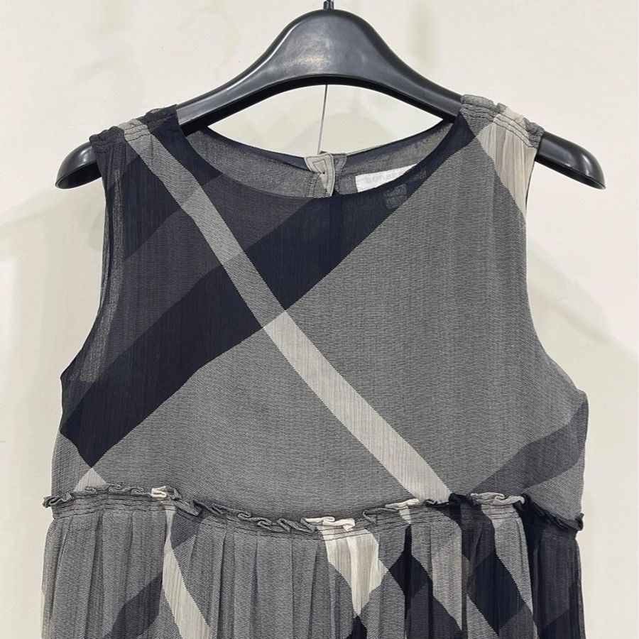 Burberry 大童 格紋洋裝-5