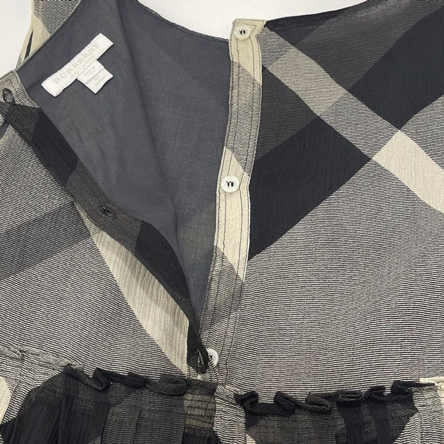 Burberry 大童 格紋洋裝-7