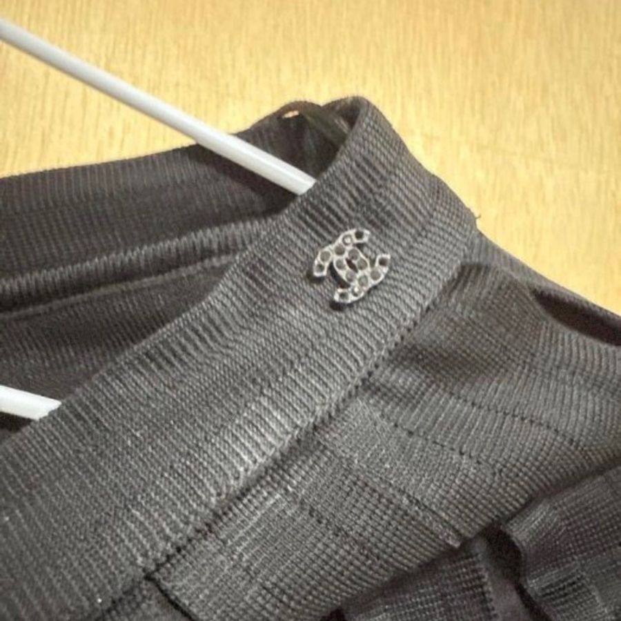 Chanel 黑色 女裙 法國製 38-1