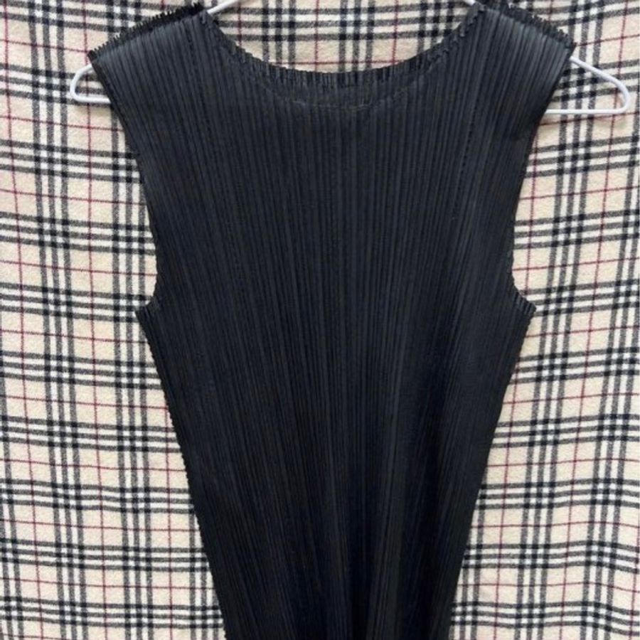 Pleats Please 黑色 兩件式 中國風 摺衣 日本製-4