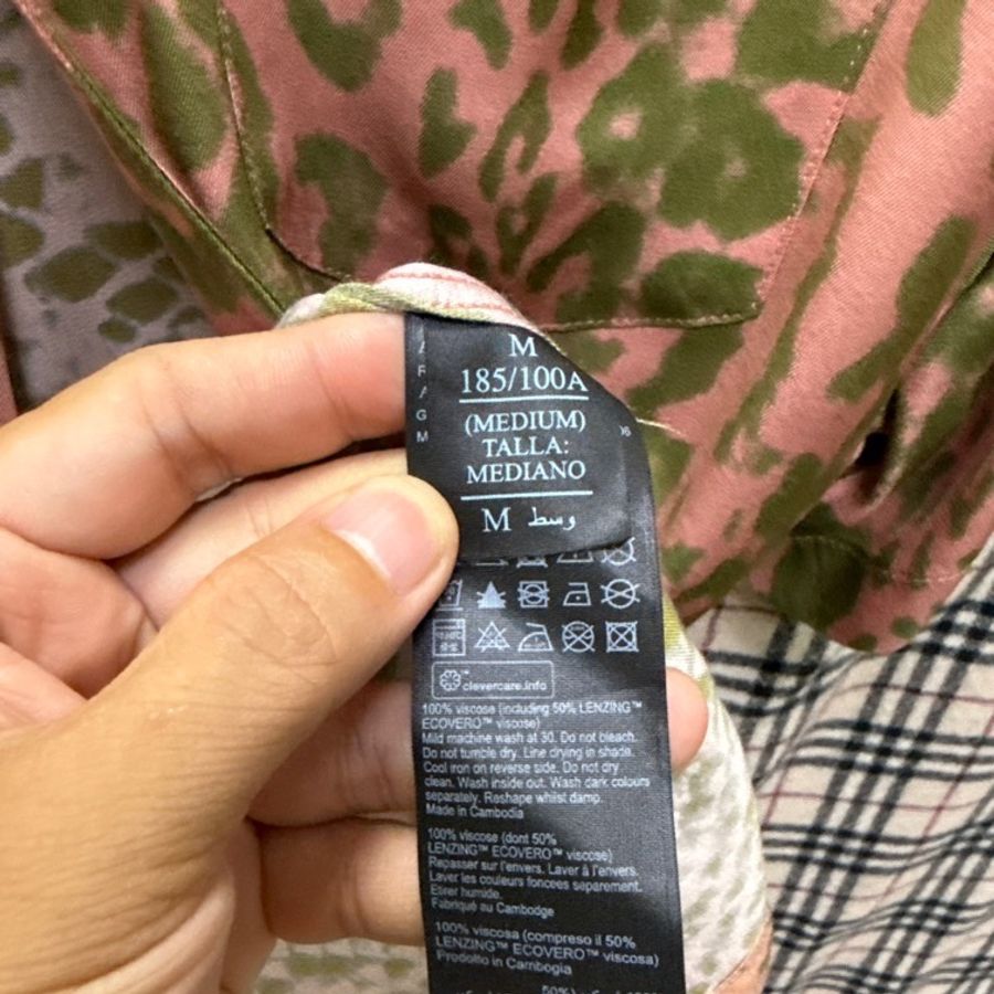 Allsaints 蛇紋 雙色 短袖 襯衫 M-2