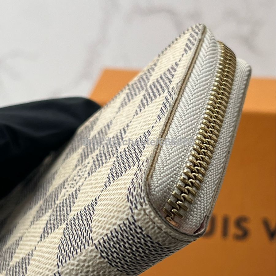 💗香緹國際精品💗572 LV 白棋盤格長夾-4
