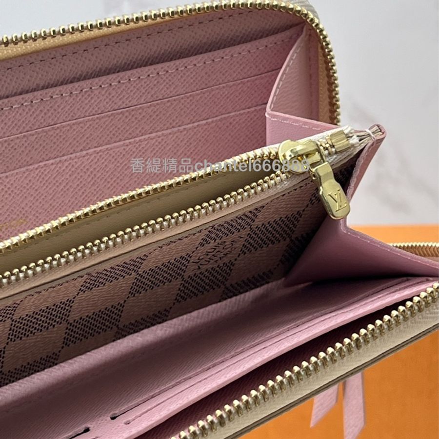 💗香緹國際精品💗572 LV 白棋盤格長夾-8