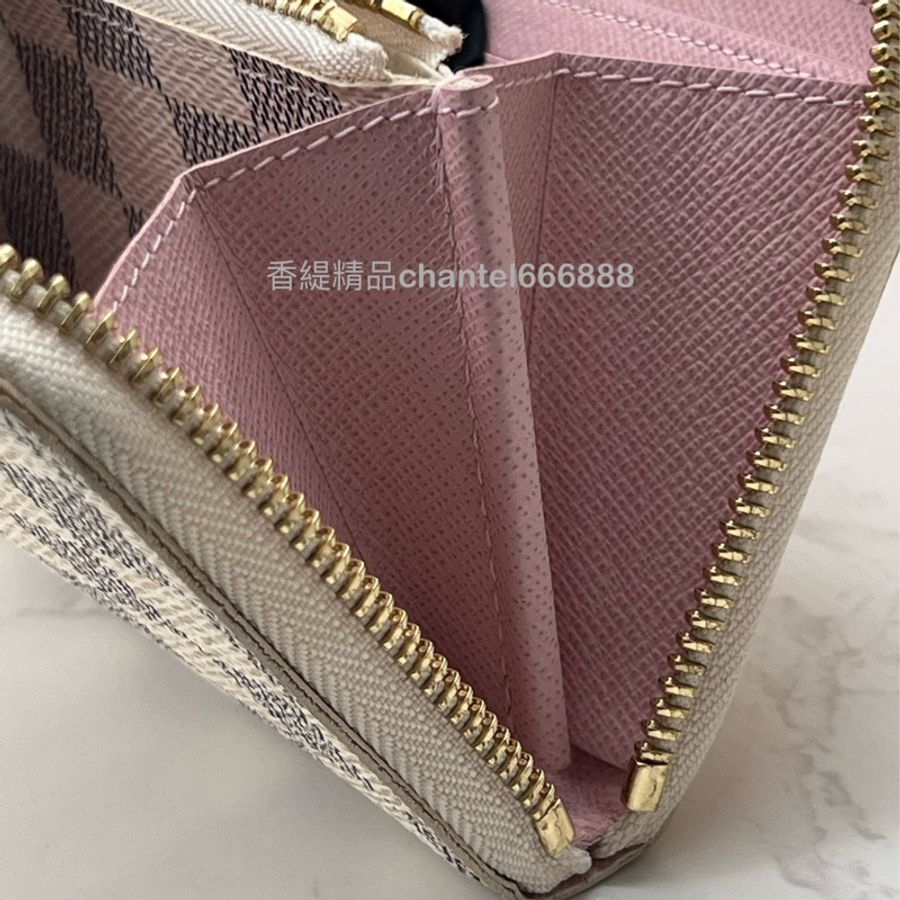 💗香緹國際精品💗572 LV 白棋盤格長夾-10