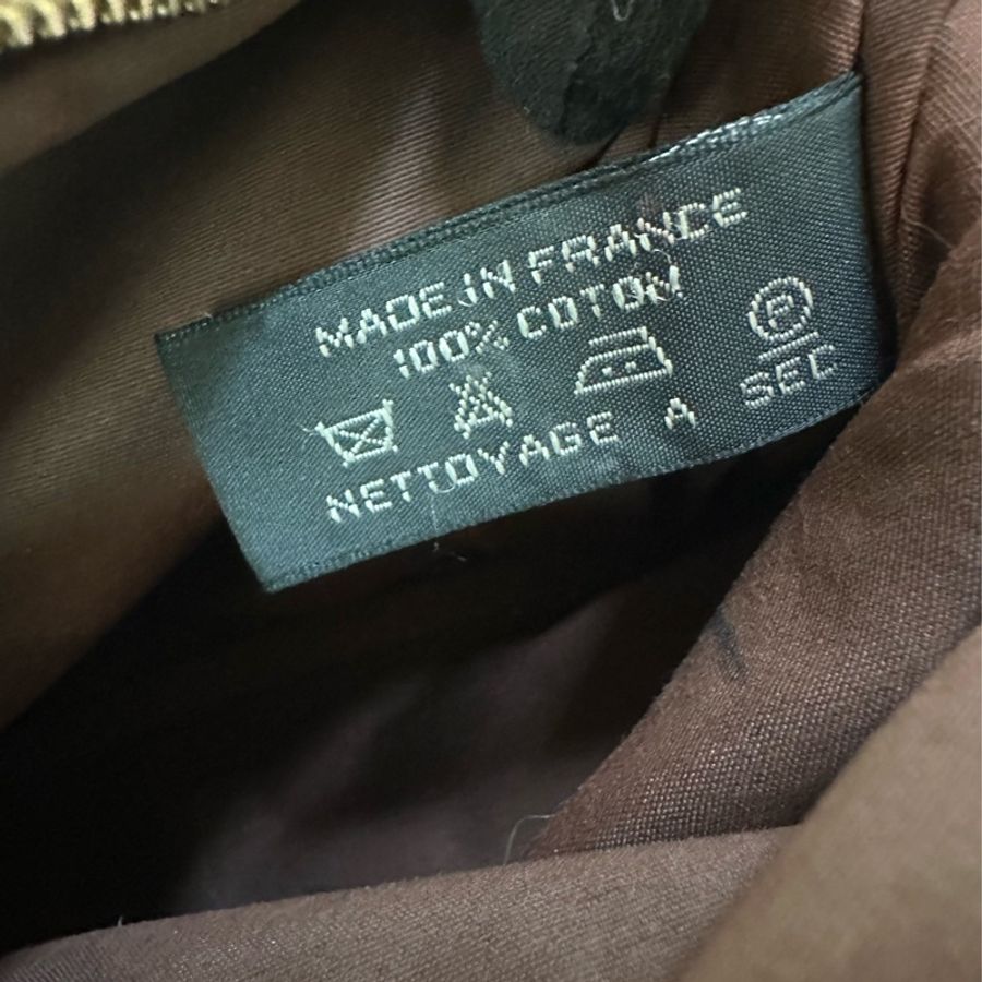 出清HERMES 棕色化妝包 斜背包-18