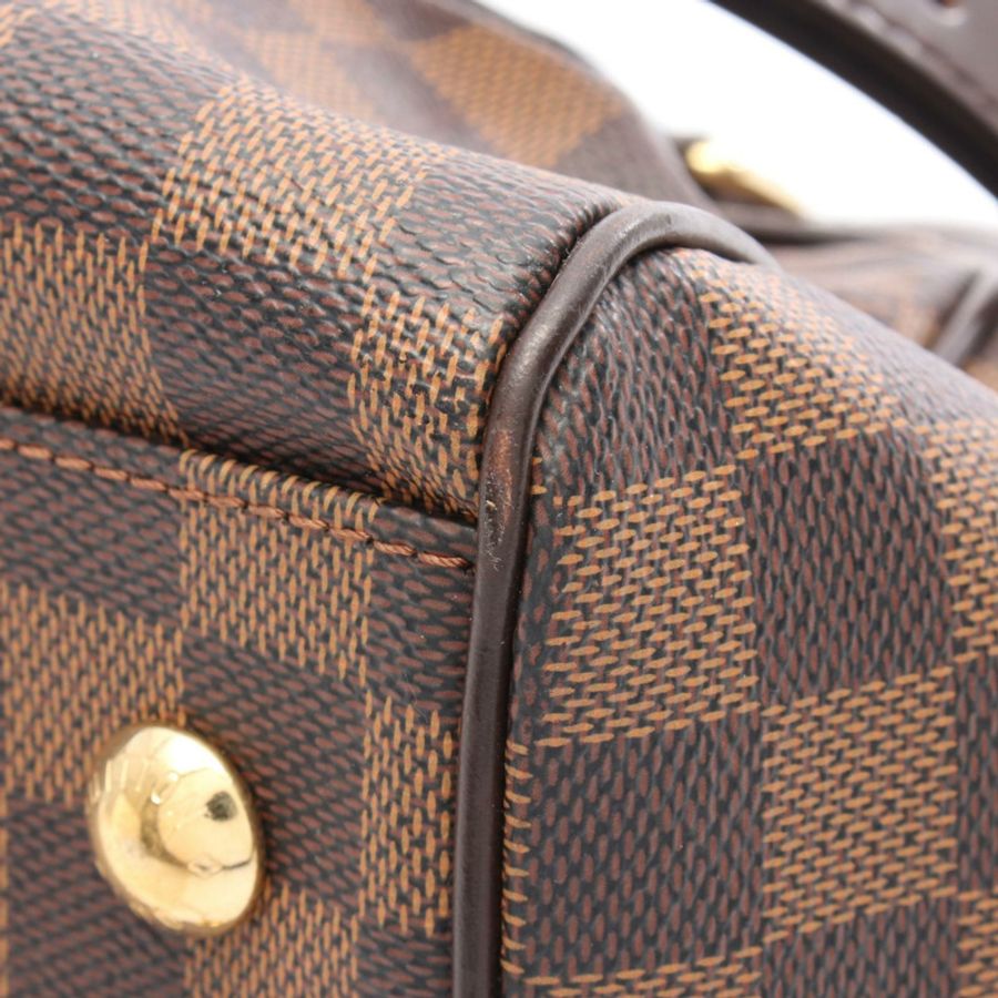 LOUIS VUITTON Trevi PM 單肩手提包 N51997 Damier Ebene 帆布二手 女士 LV-7