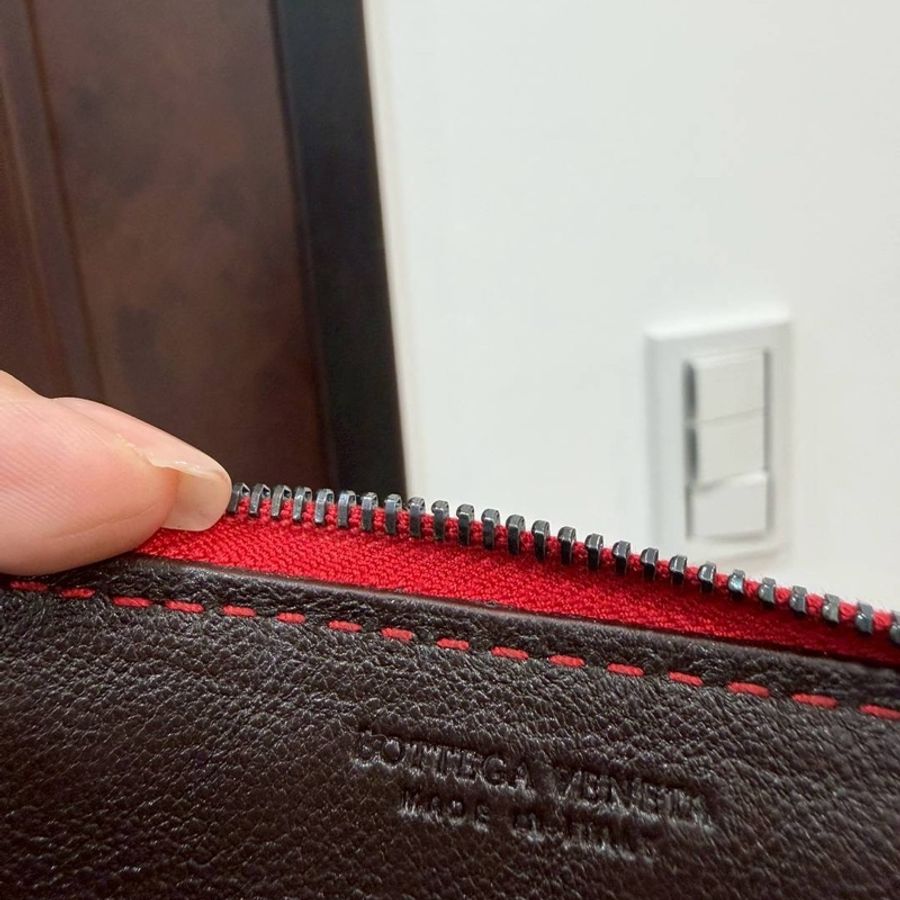 Bottega Veneta BV 紅色 卡包 卡夾 信用卡卡夾 短夾 皮包 皮夾 零錢包 手拿包-6