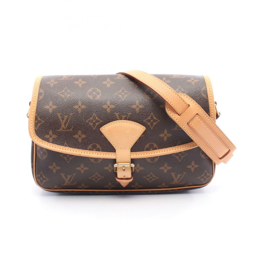 路易威登 Sologne 單肩包 M42250 Monogram 帆布皮革棕色二手 LV-0