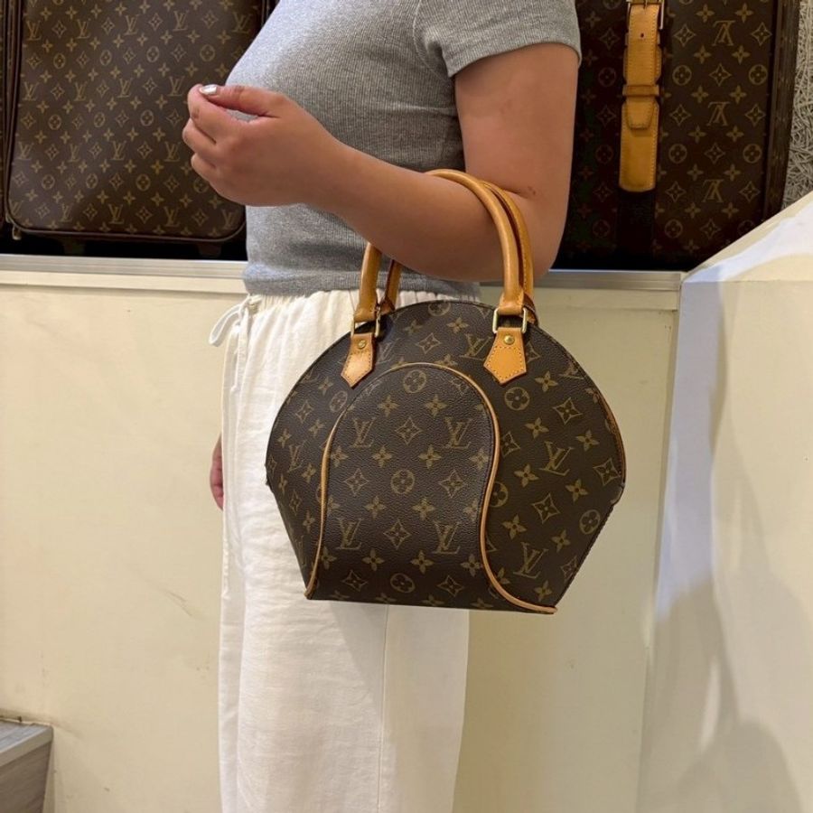 LV 老花小號貝殼手提包-1