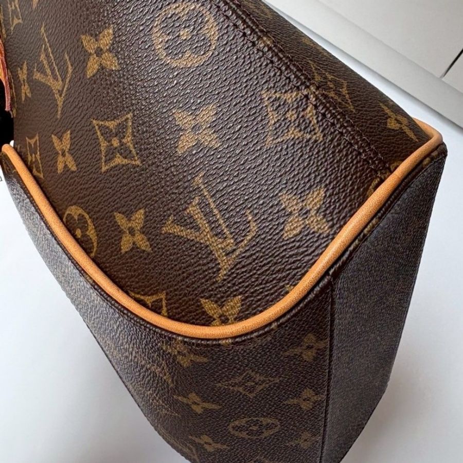 LV 老花小號貝殼手提包-6