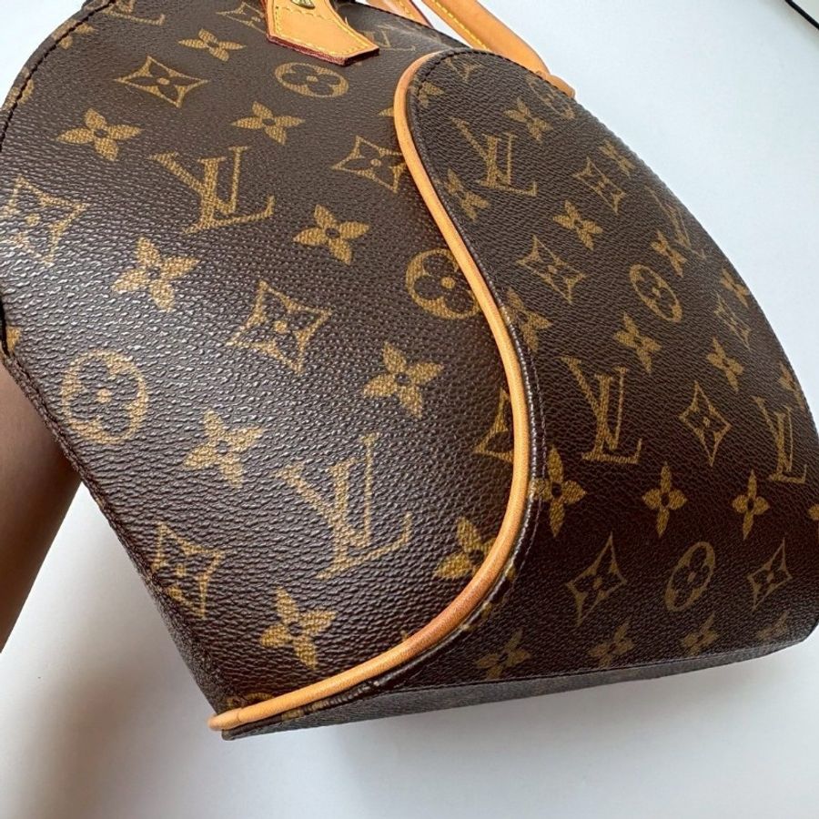 LV 老花小號貝殼手提包-10