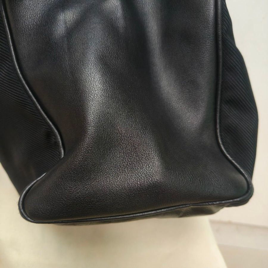 ㊣✨Versace✨凡賽斯 黑色 帆布 皮革 拼接 金屬 手提包/二手包/二手精品🌳二手樹屋🌳-33