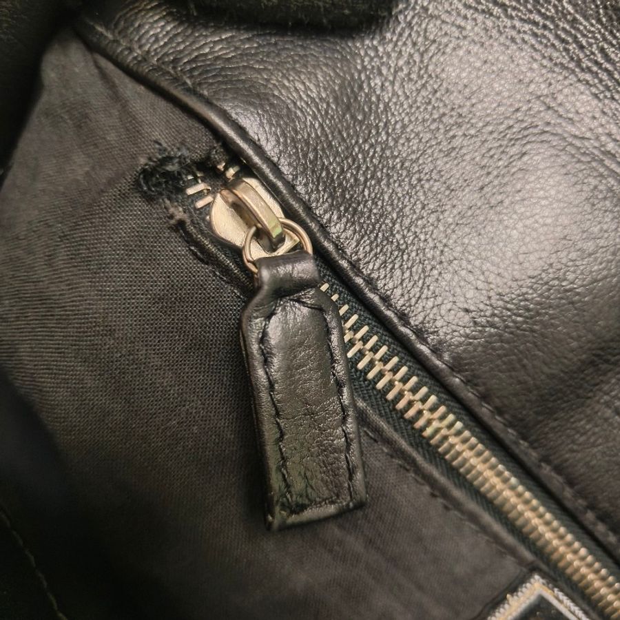 ㊣✨Versace✨凡賽斯 黑色 帆布 皮革 拼接 金屬 手提包/二手包/二手精品🌳二手樹屋🌳-46