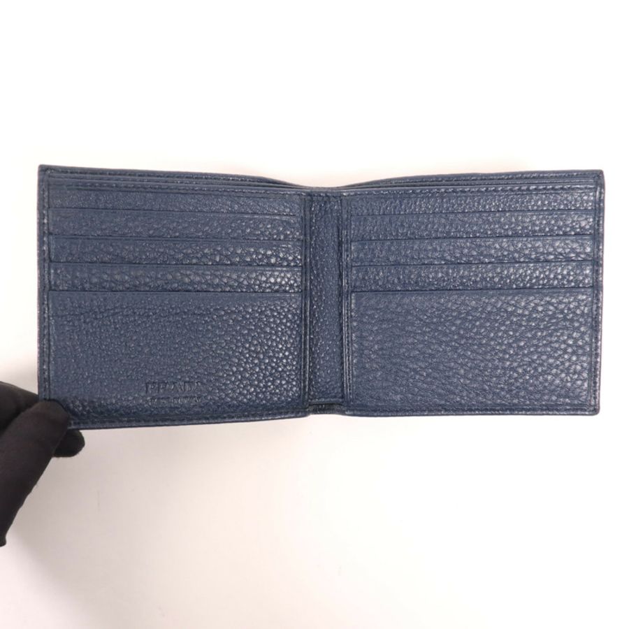 PRADA 【激減優惠】牛皮皮革Fold Wallet錢包-4