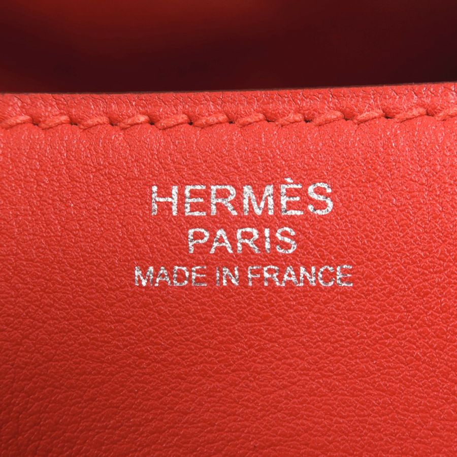 HERMES Swift皮革Lindy 30銀扣手挽肩背兩用袋Rose De Coeur-5