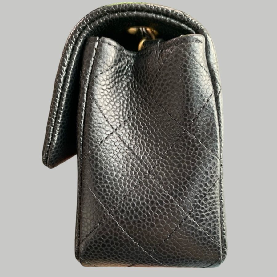 Chanel Caviar 大mini 金扣-2