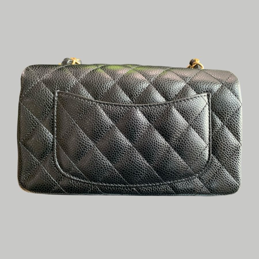 Chanel Caviar 大mini 金扣-3