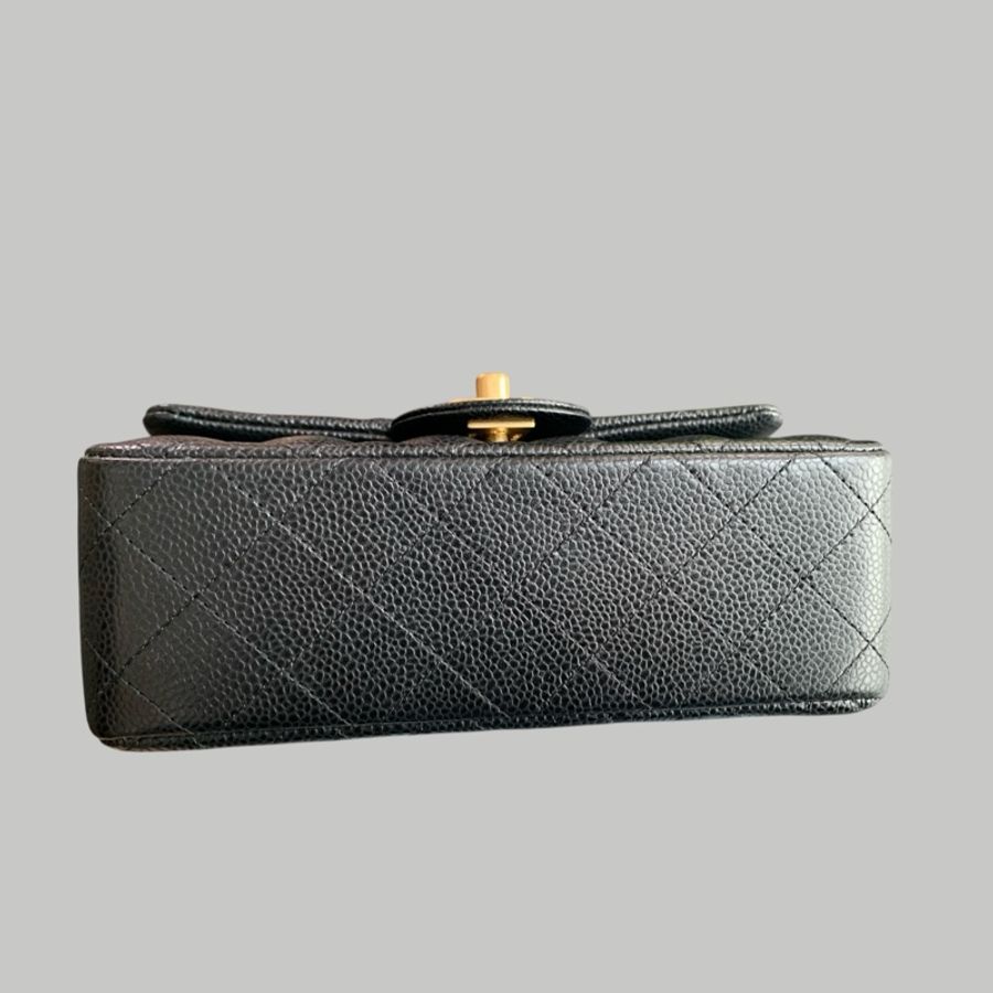 Chanel Caviar 大mini 金扣-5