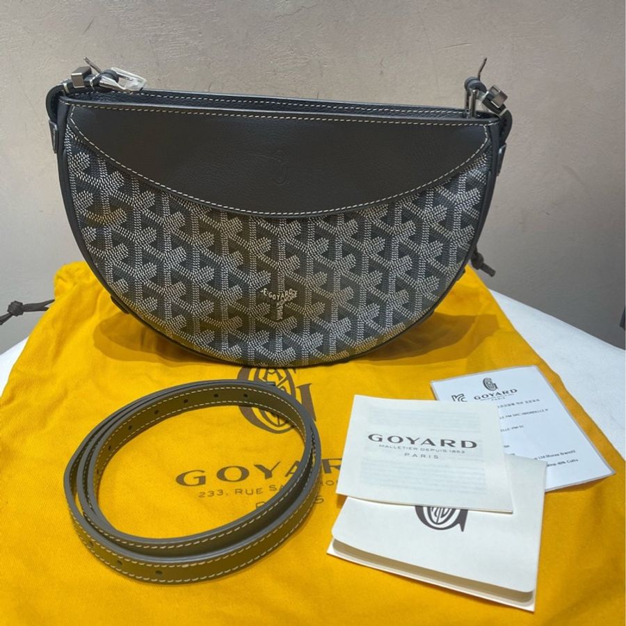 Goyard 半月包 灰色 尺寸約25*6*17cm-1